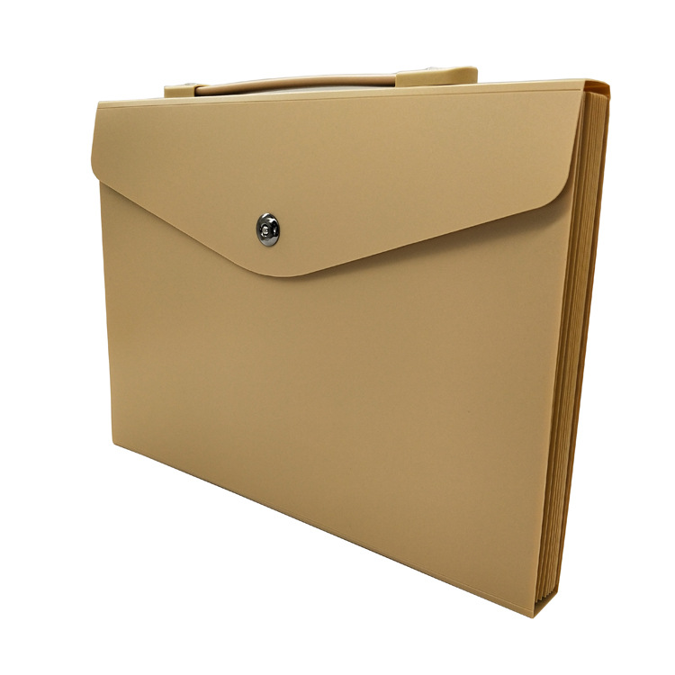 磁扣手提风琴包文件夹定制pp防水防滑经理文件包公事包风琴包