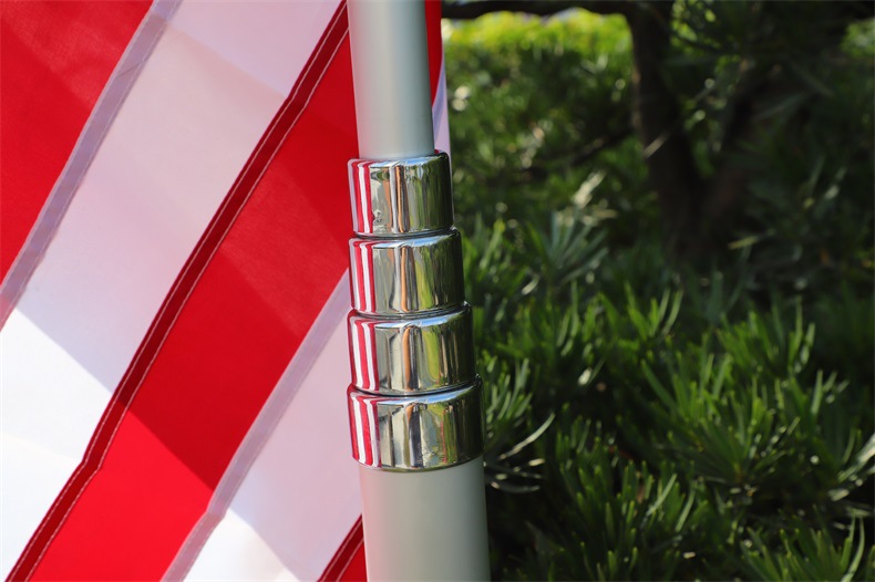 户外旗杆活动铝合金电镀旗杆手摇国旗旗杆伸缩旋转旗杆缩导游旗杆