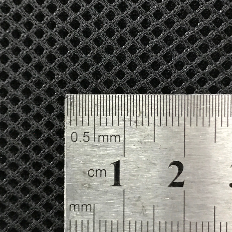 现货供应涤纶箱包鞋材菱形孔密底三明治网眼布加密款厚度3毫米