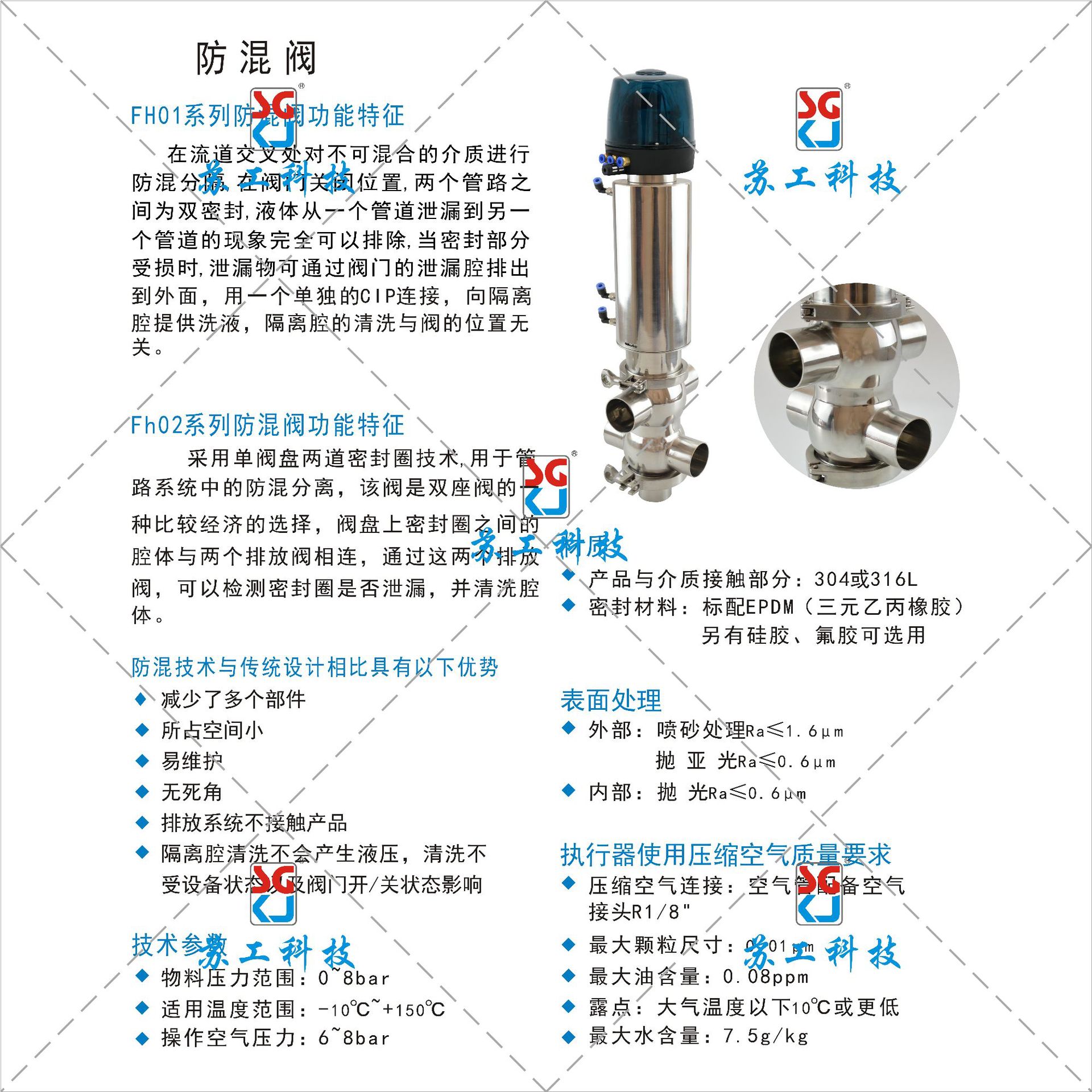 双座防混阀,外部清洗防混阀,喷射式防混阀,防混阀厂家