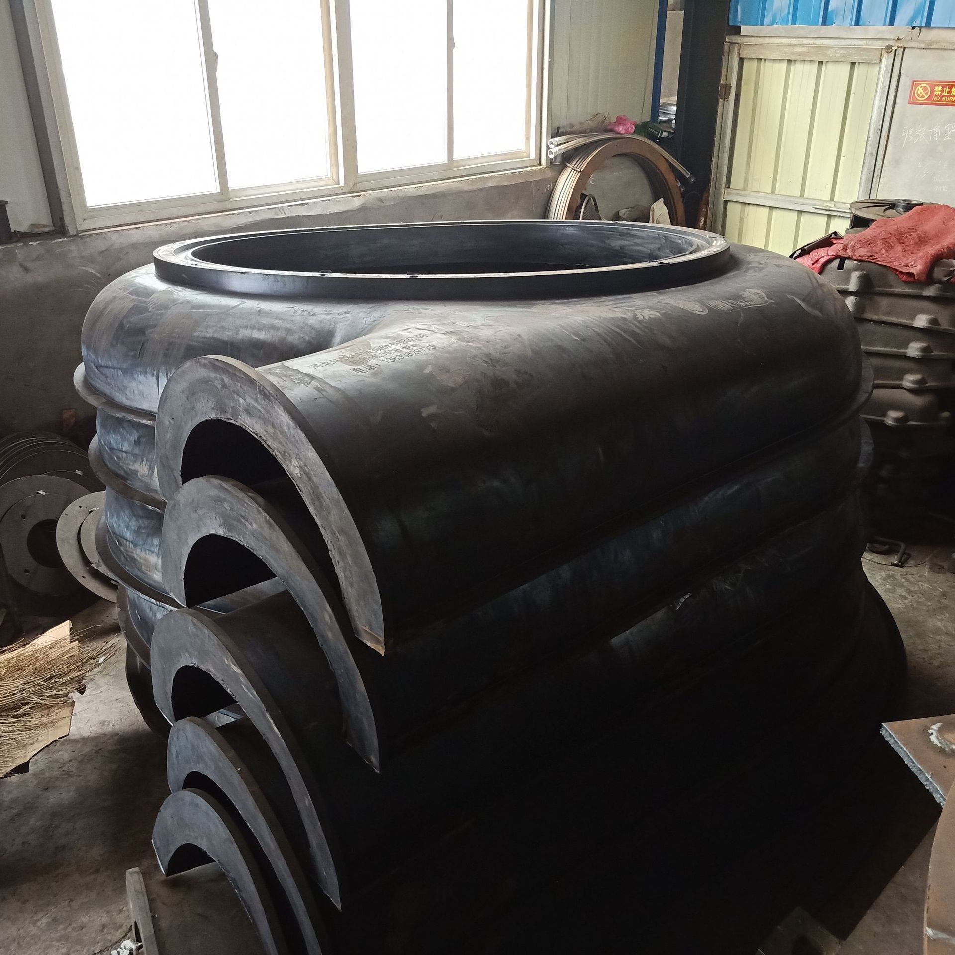 渣浆泵配件橡胶护套 水泵4/3c-ahr前护套橡胶叶轮盖板 橡胶护套