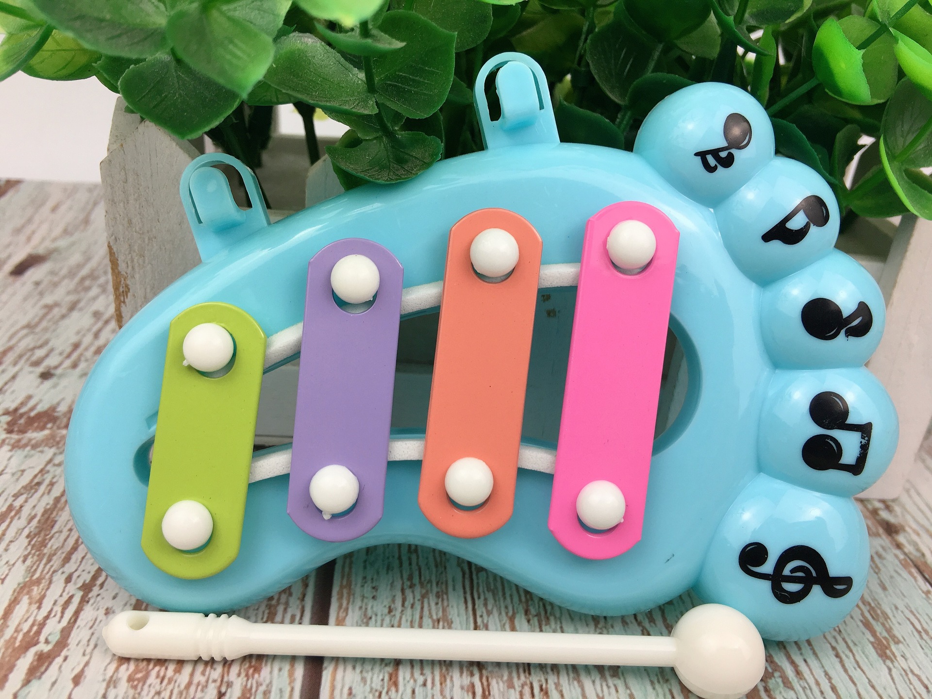 婴幼儿卡通迷你手敲琴儿童塑料打击乐器宝宝音乐早教玩具赠品玩具