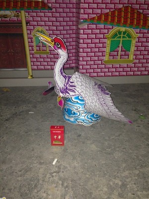 纸扎 纸鹤 白鹤 仙鹤 纸别墅