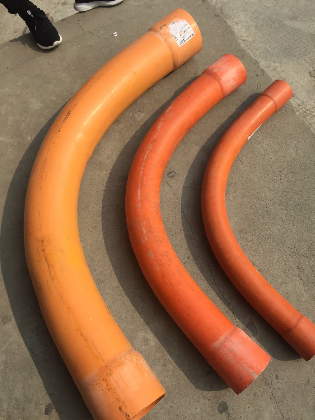 pvc电力管弯头 大弧弯 电缆护套管弯头 电力管弯头 110 160 200