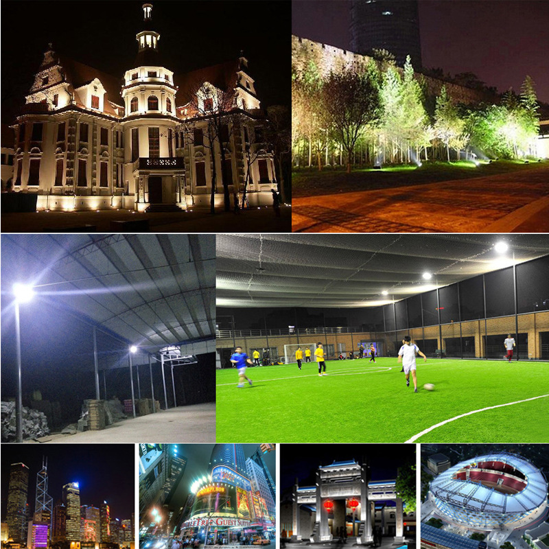 户外投光灯一体化充电工程灯集成led投射灯球场广告装饰灯路灯
