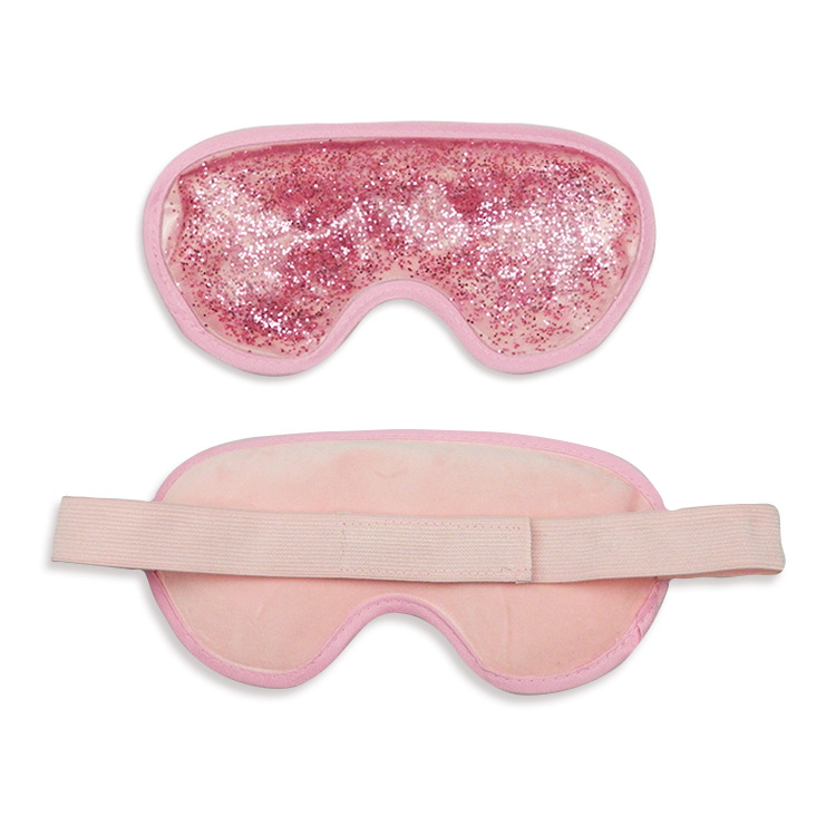 新款闪粉眼罩 冷热敷睡眠冰敷眼罩 凝胶眼罩 冰眼罩定制促销礼品