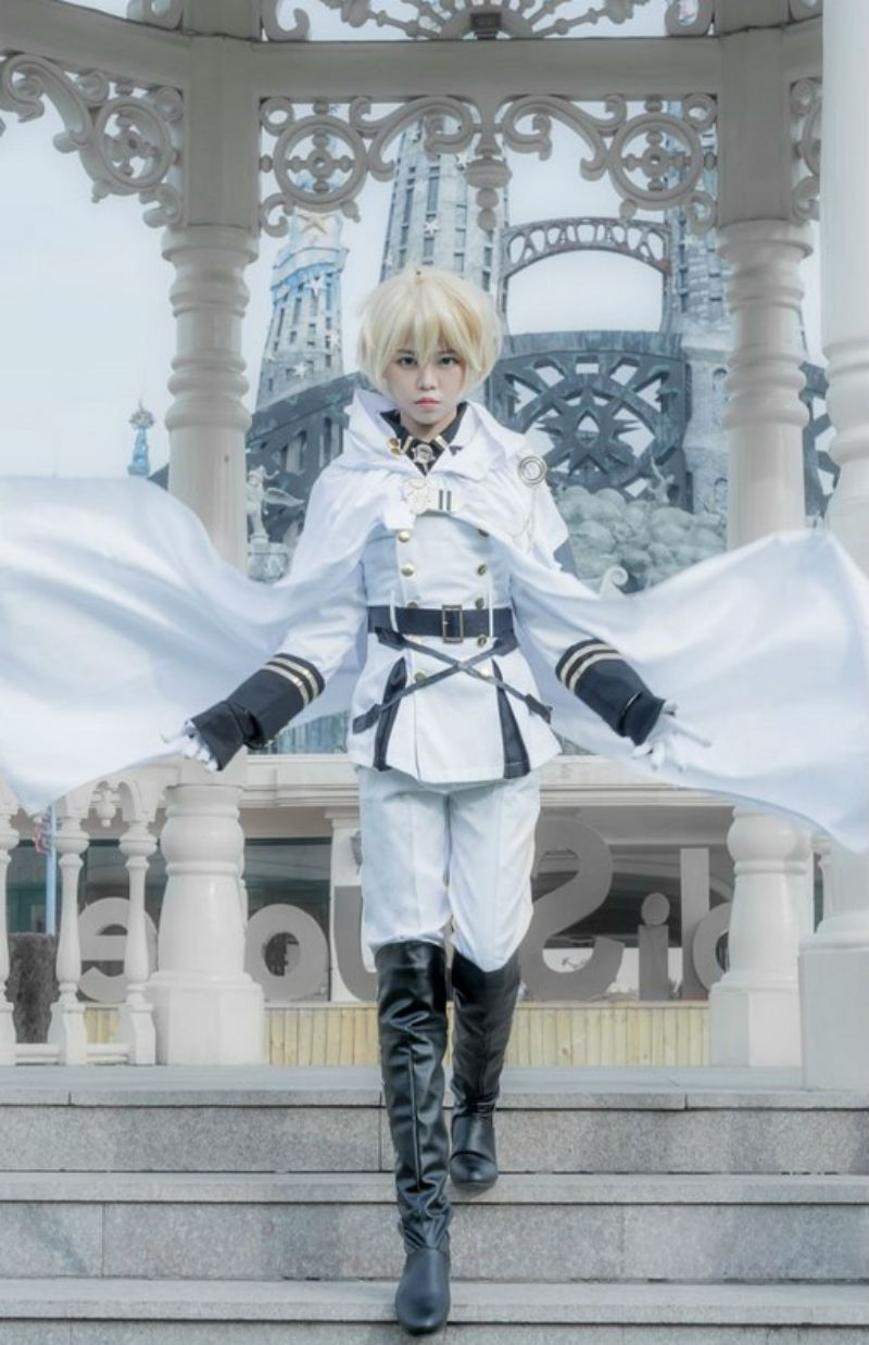 终结的炽天使 百夜米迦尔cos服 战斗服 cosplay服装 全九件套