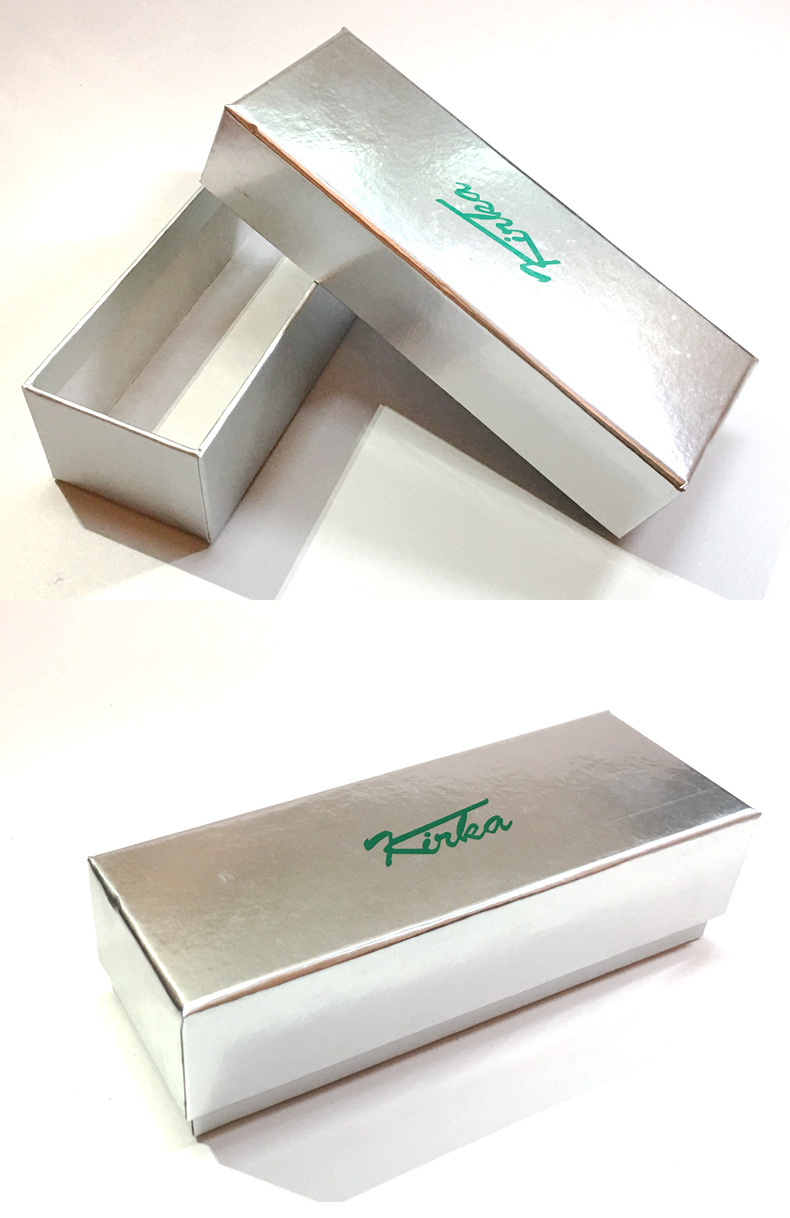 金银卡纸高档眼镜盒外贸出口礼盒化妆品硬卡纸纸盒包装盒生产厂家