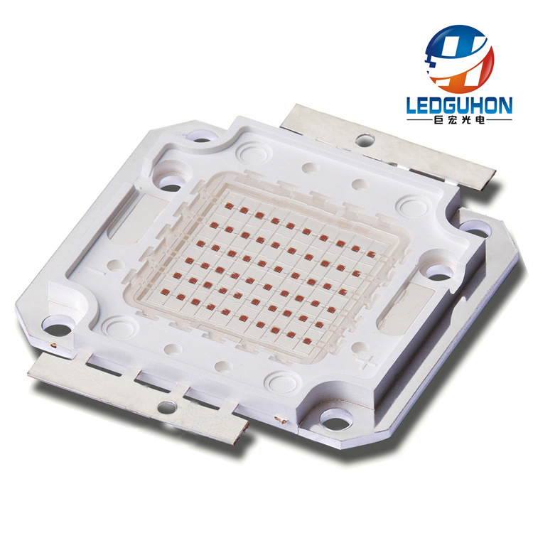 60w集成红光led灯珠方支架封装高亮led集成光源