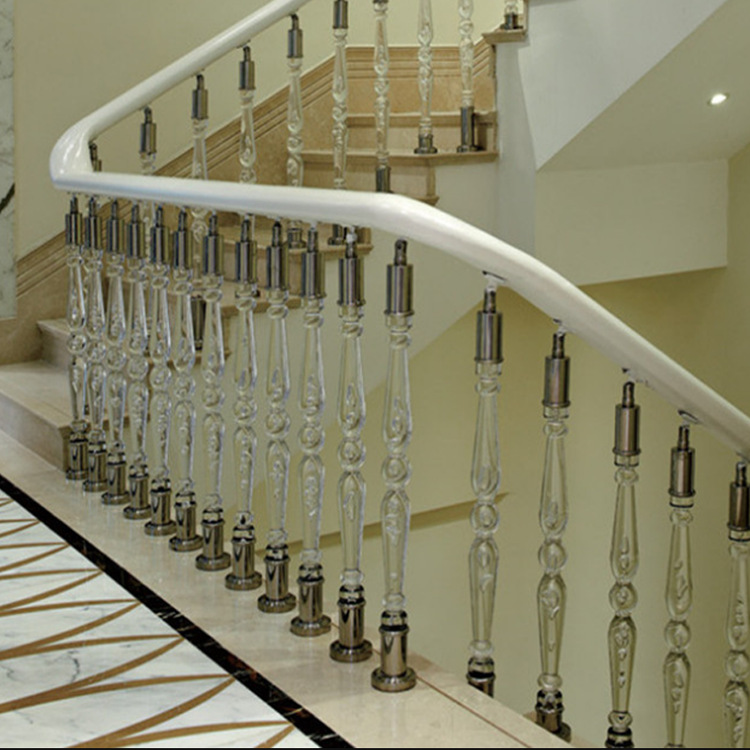 透明或黄色材质:不锈钢 水晶品名:发光亚克力水晶栏杆 水晶立柱