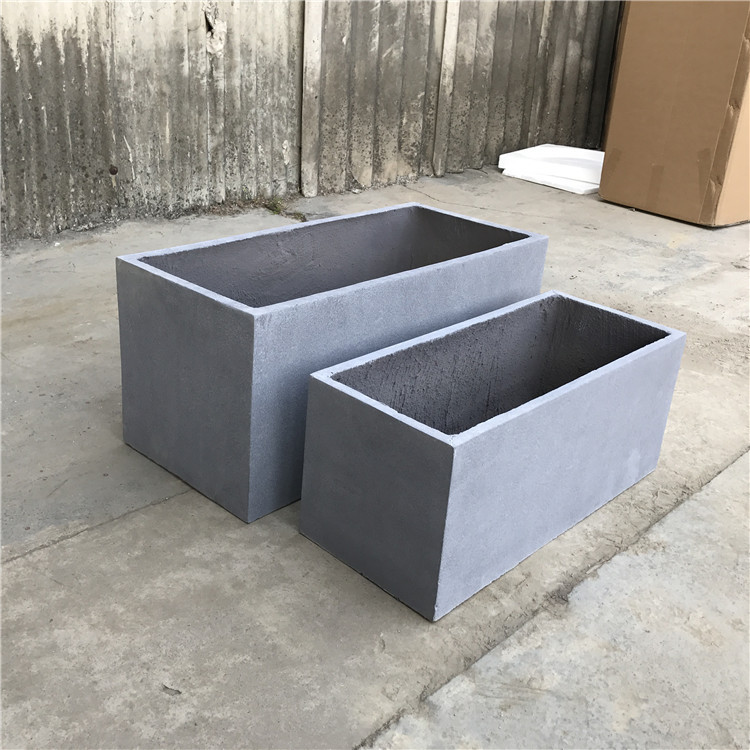 北欧风格创意长方形状水泥花盆户外组合花园庭院绿化工程摆设花槽