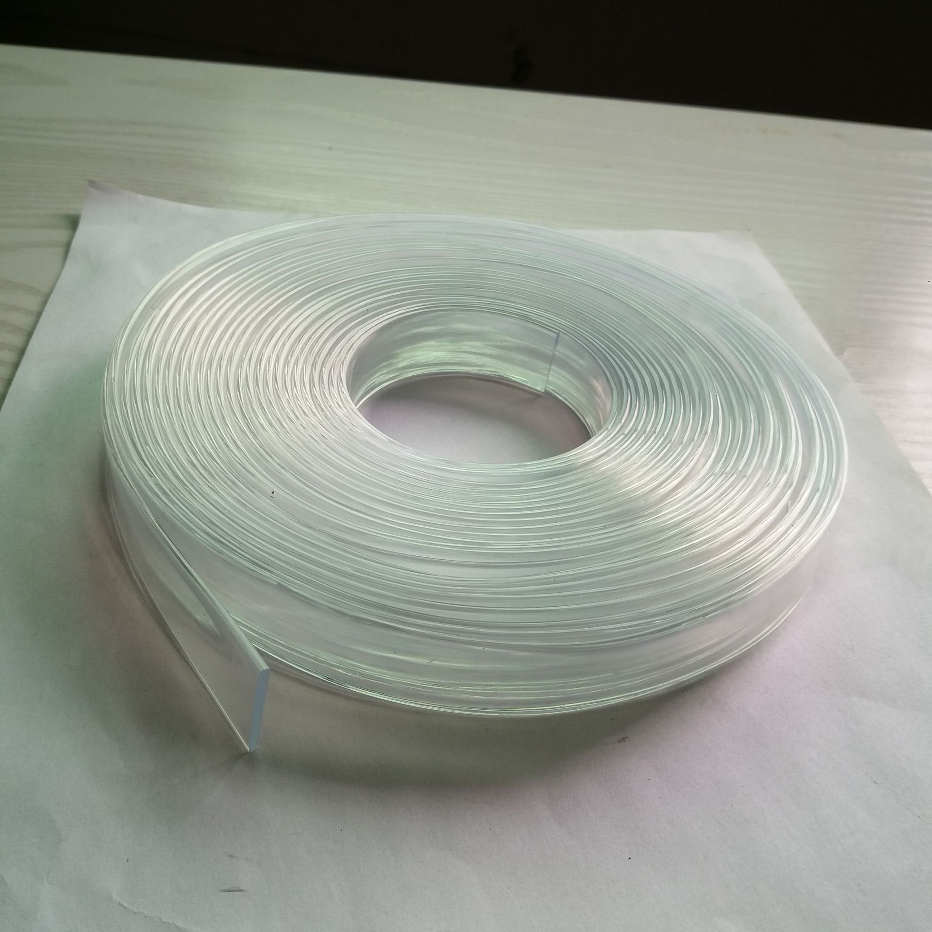 18mm透明防撞条透明塑料扁条pvc装饰平条厂家直供