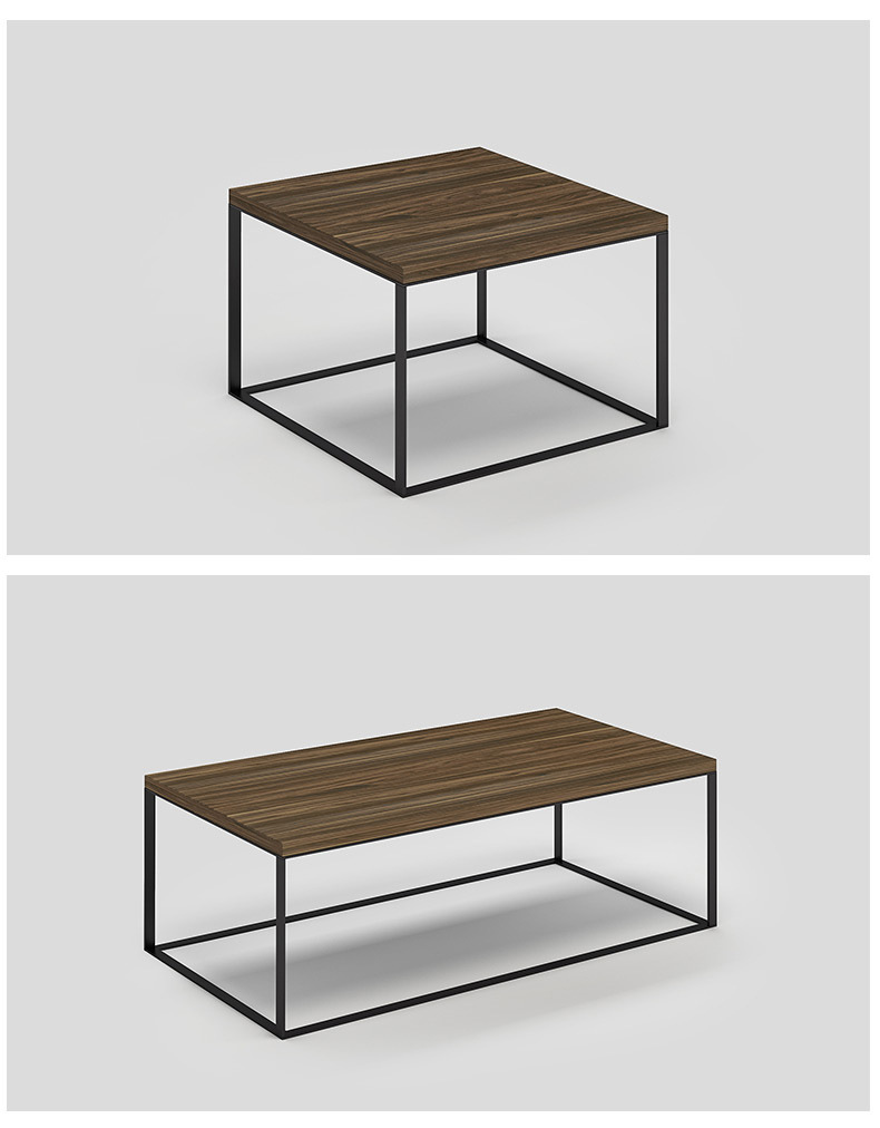 简约代办公板式钢架茶几包邮现代客厅休闲会客接待矮桌椅工厂直销