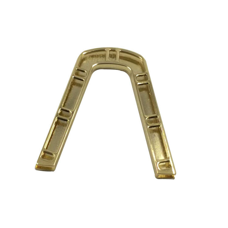 东莞精鸿五金金色v字形双面扣合金包夹金色锁螺丝合金包夹