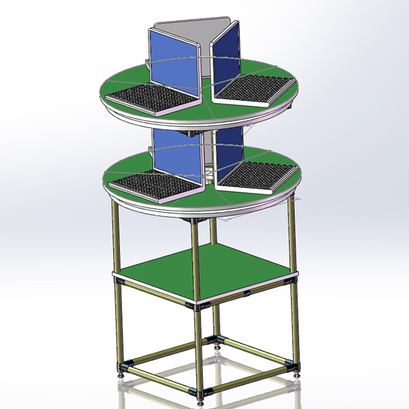 厂家生成定防静电制旋转工作台装配桌打包台自动化流水线