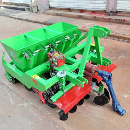 新款全自动高效四行种蒜机 农用汽油自走式大蒜种植机 大蒜播种机