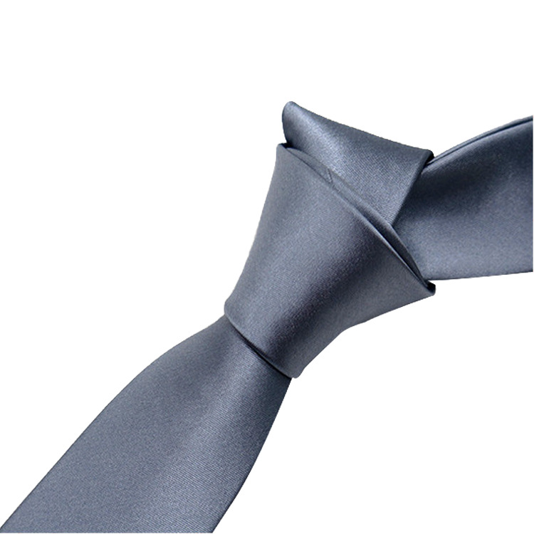 厂家订做960针1200针领带 银白色男士商务领带 高档涤纶丝面料