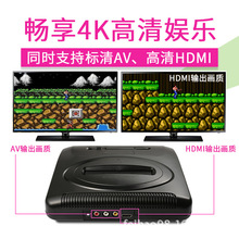 HDMI高清MD2世嘉游戏机 无线手柄 SEGA黑卡16位2代机 4K电视