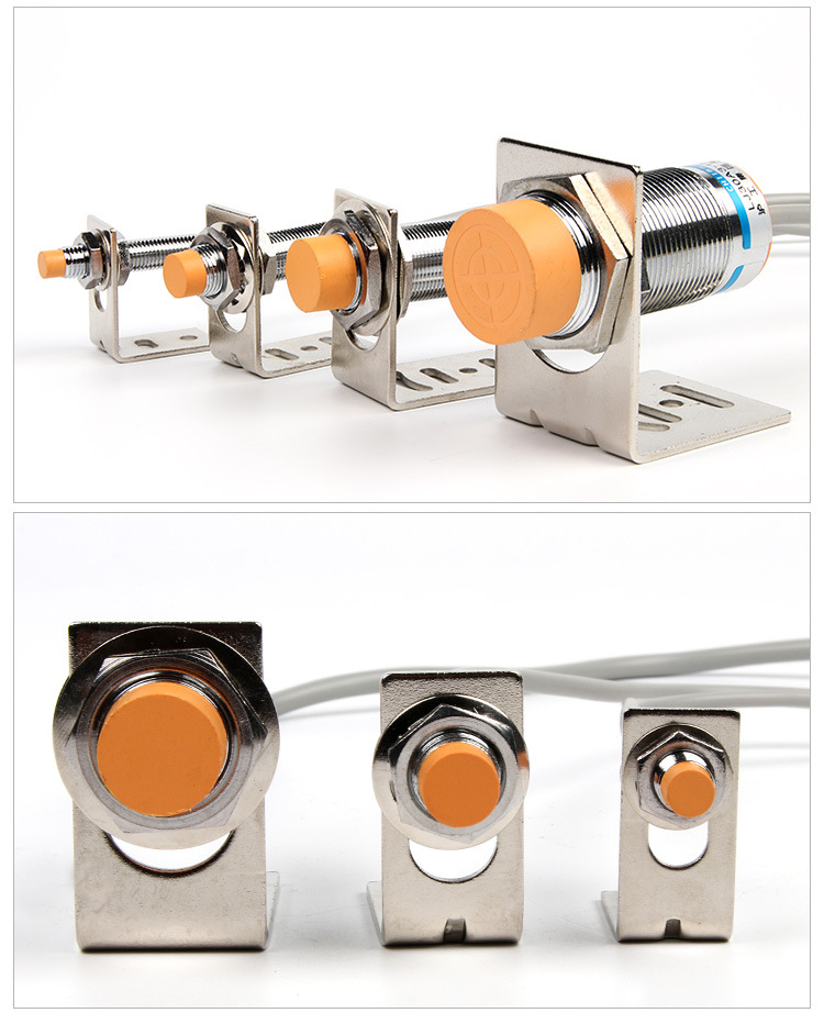 m8m12m18m30l型光电接近开关传感器专用安装支架固定件一字形