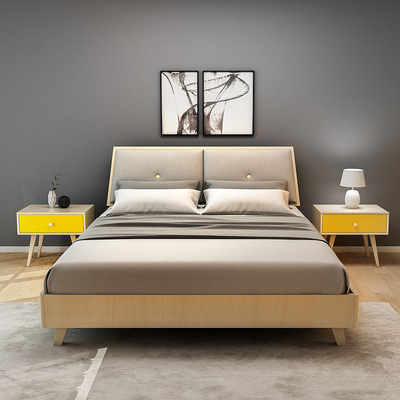 5m1.8米床现代简约家具组合套装成人双人床婚床