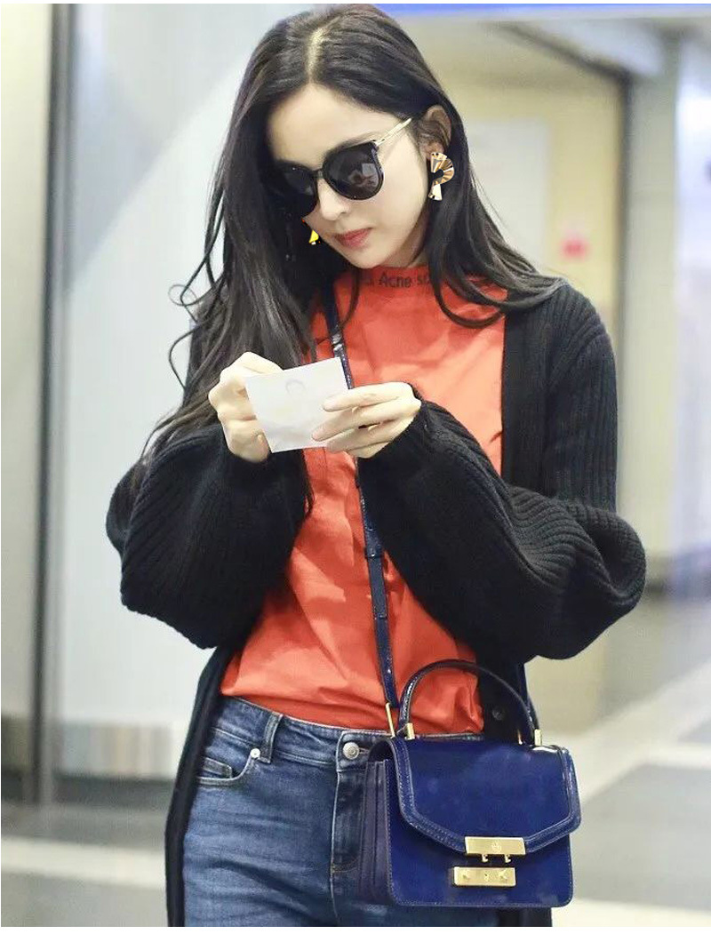 2018新款欧美街拍金属片皱褶金色耳环女个性时尚夸张明星同款耳饰