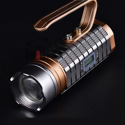 f39强光钓鱼灯夜钓蓝光户外照明白光可充电led大功率15w黄光打猎