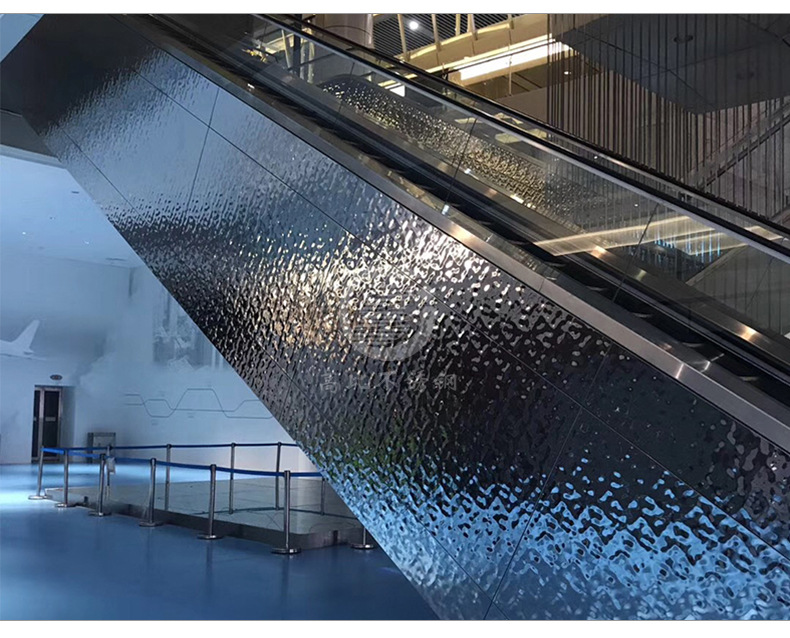 镜面水波纹冲压不锈钢板厂家 佛山供应镜面大水波纹中水波纹钢板