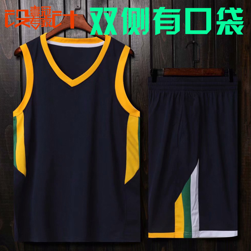 新款新赛季爵士队米切尔45号 卢比奥3号球衣双口袋服