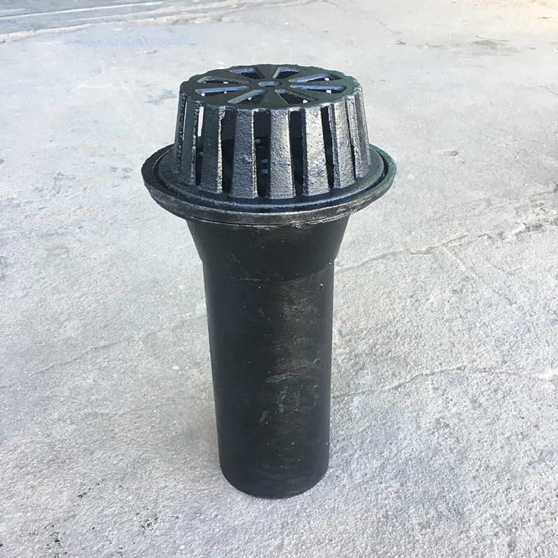 直排喇叭口落水斗天台铸铁地漏dn100虹吸式雨水斗 87型铸铁雨水斗