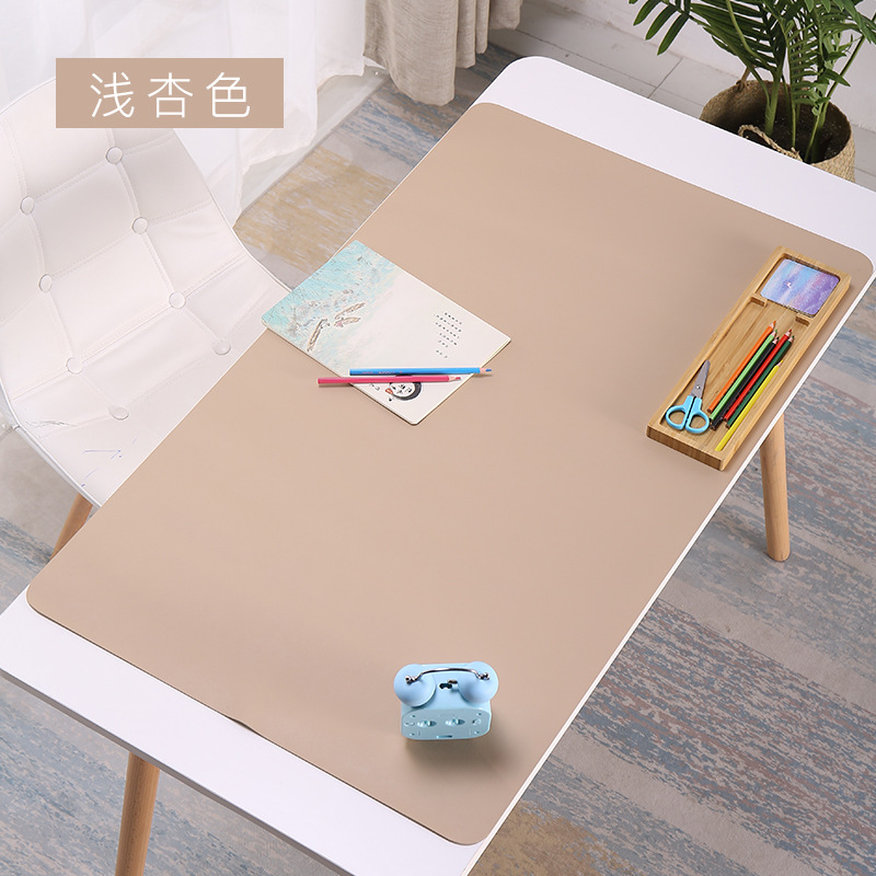 Amazon Cross-Border Leather Desk Mat Office Desk Mat Large Mouse Pad Study Table Mat PVC Pad Simple Exquisite PTU