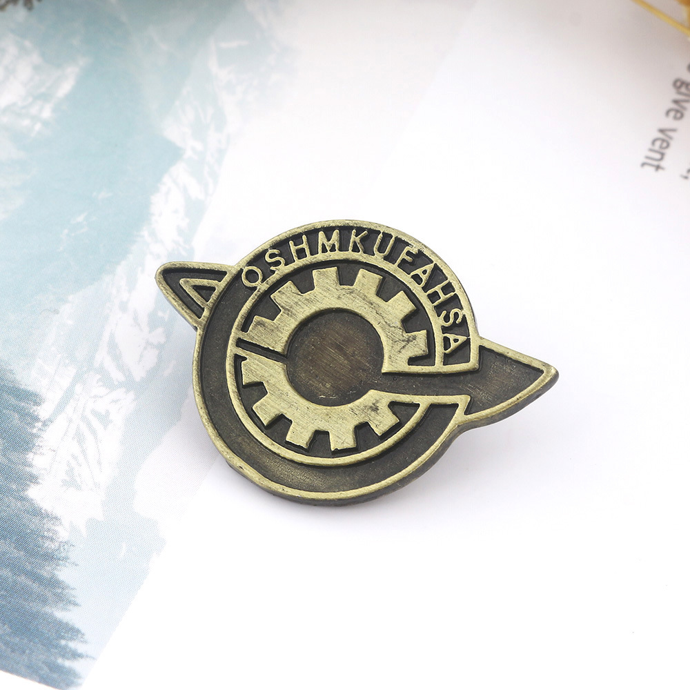 新款 命运石之门周边胸针 命运旋转齿轮胸针 cosplay一件代发