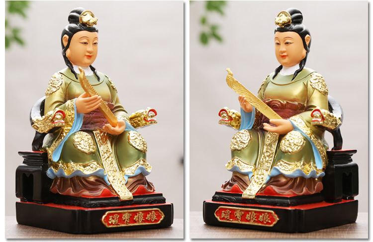碧霞元君神像泰山老母圣母三宵娘娘泰山奶奶家居供奉摆件树脂佛像