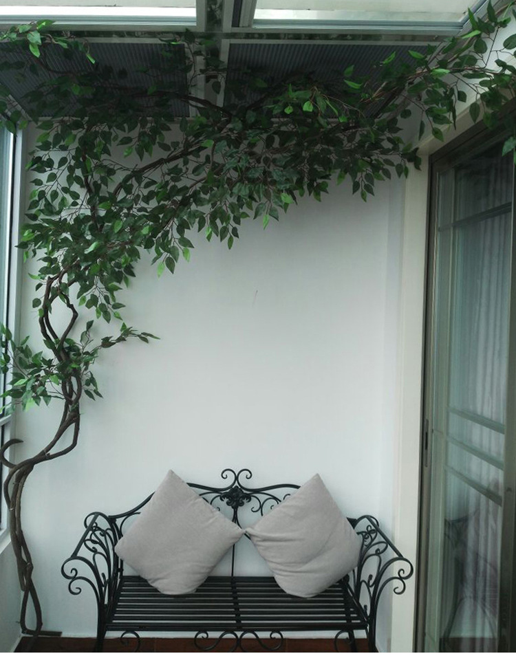 仿真藤条树藤树叶树枝假叶子藤条藤蔓植物室内装饰大型绿植墙绿叶