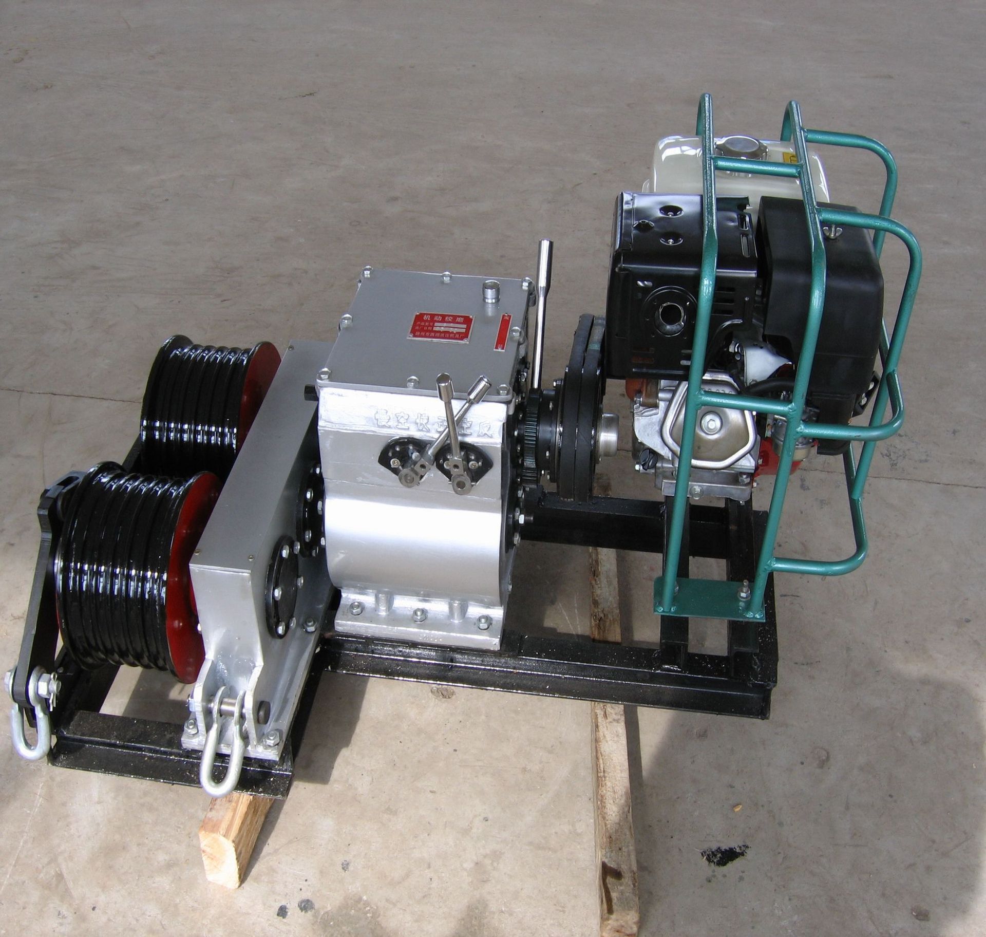 双滚筒柴油汽油机3t5t3吨5吨牵引放线吊装敷设电缆双卷筒机动绞磨