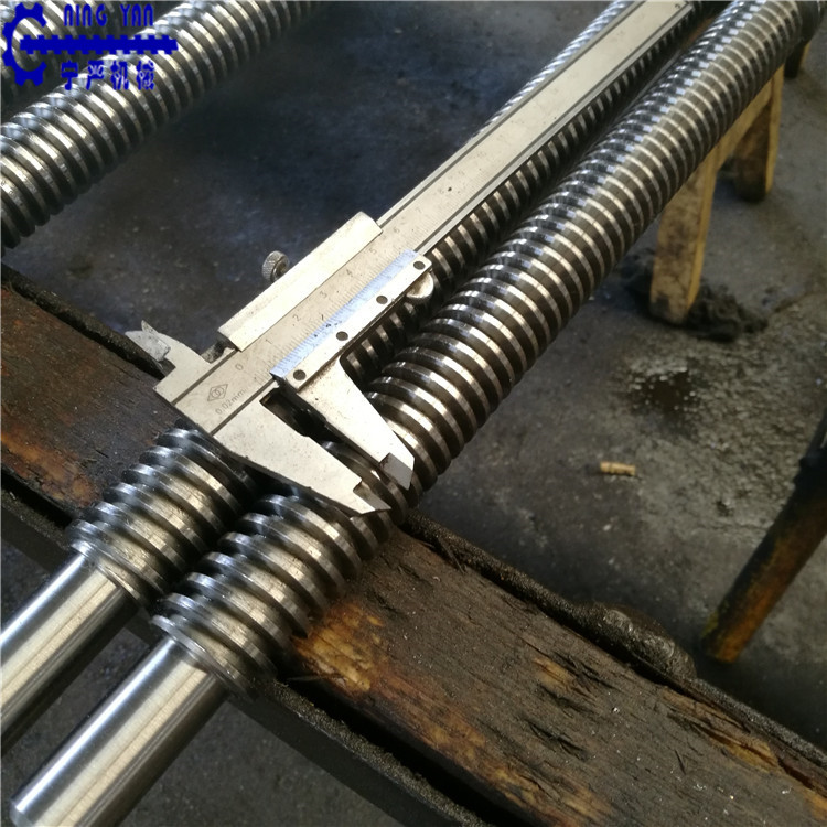 厂家定做梯形丝杆tr306机床t型丝杠加工加长梯形丝杠正反牙丝杆