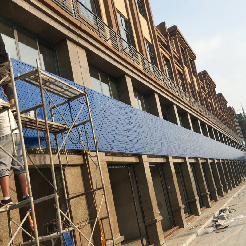 彩钢广告扣板镂空吊顶广告底板门头招牌板铝扣板酒店商场广告牌50