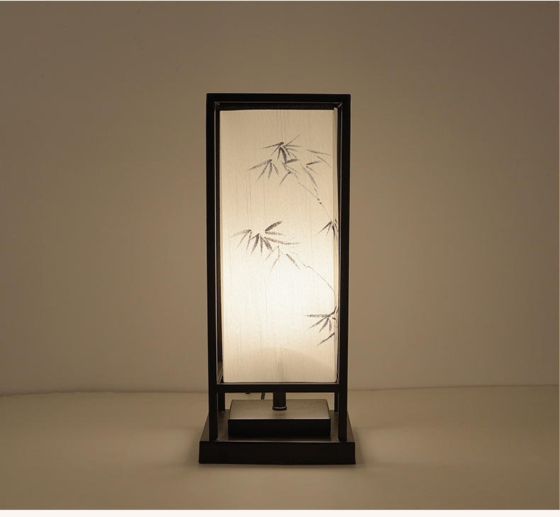 新中式中国风竹影客厅卧室床头书房台灯古典别墅样板房设计师台灯