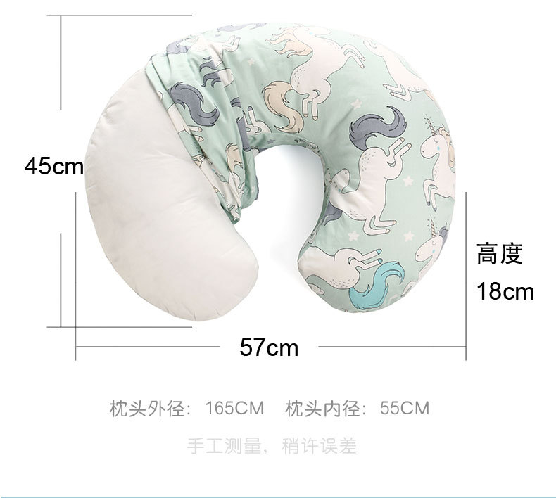 跨境专供婴儿哺乳枕b**py同款u型喂奶枕多功能孕妇枕头宝宝学坐枕