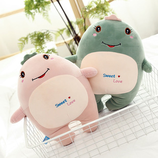 新款正品抱抱龙公仔软体爱心小恐龙毛绒玩具抱枕男女节日礼物批发