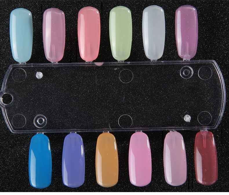 新品冰透系列甲油胶冰淇淋甲油胶糖果色可卸芭比冰透胶美甲批发