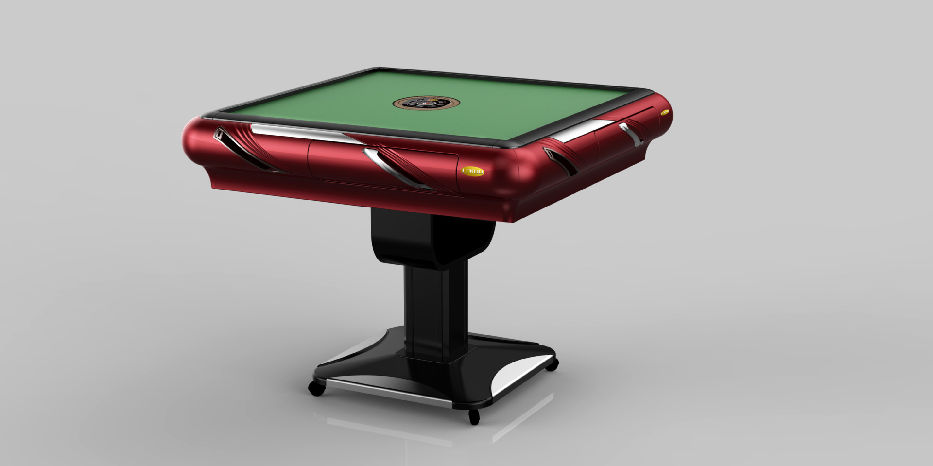 雀乐扣全自动麻将机桌电动带usb收纳槽静音立柱折叠款