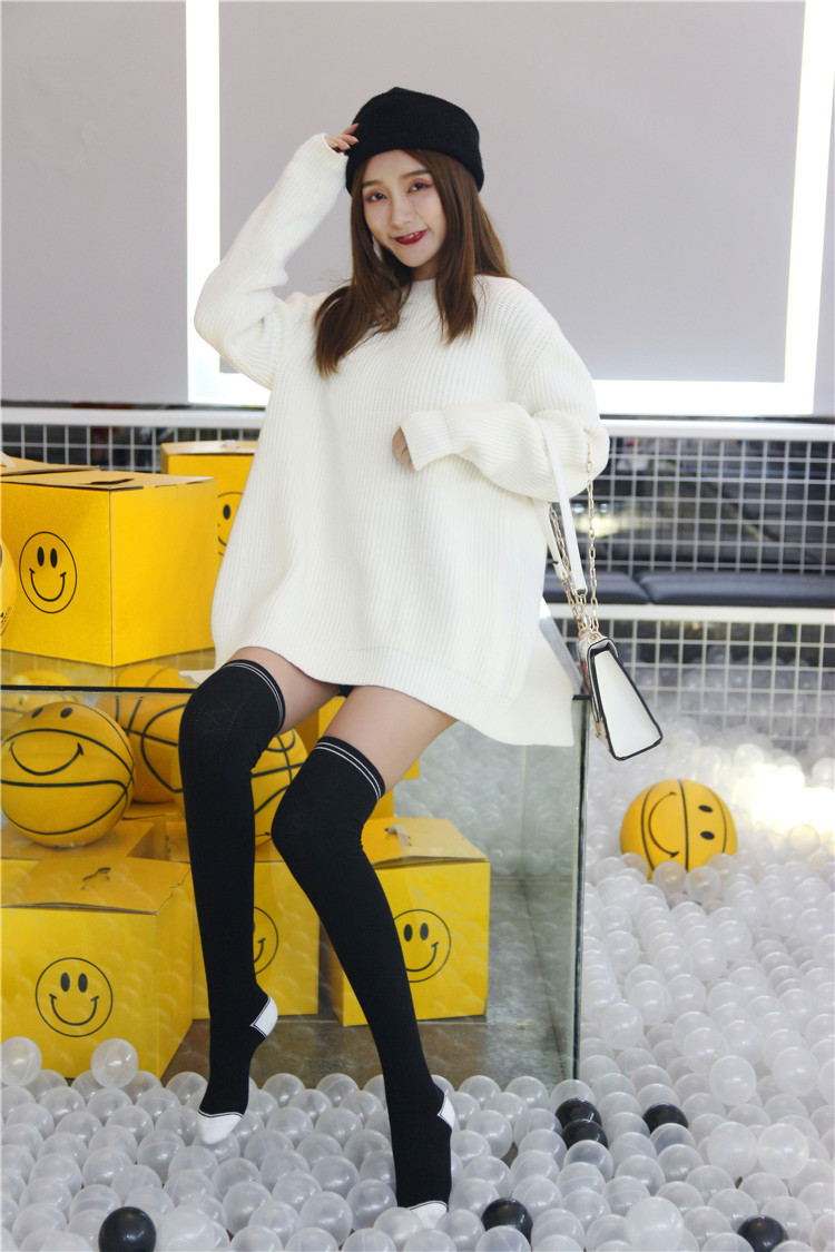 货号:91罗口双杠过膝