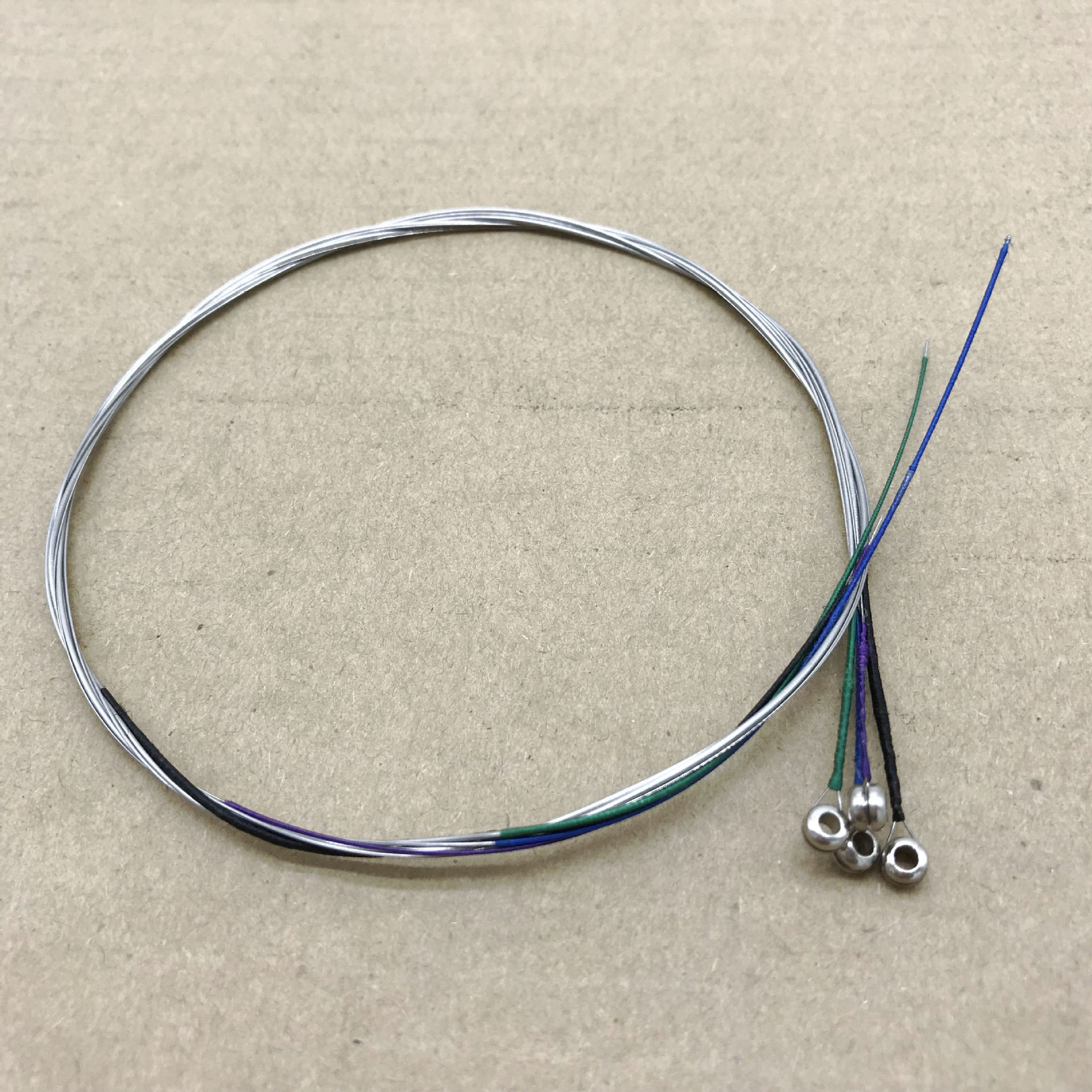 小提琴琴弦 4/4金属彩色缠绒合金丝小提琴钢弦线 独立包装