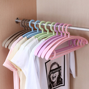 20支西装挂衣架加厚无痕衣服衣挂塑料衣撑子家用成人西服晒晾衣