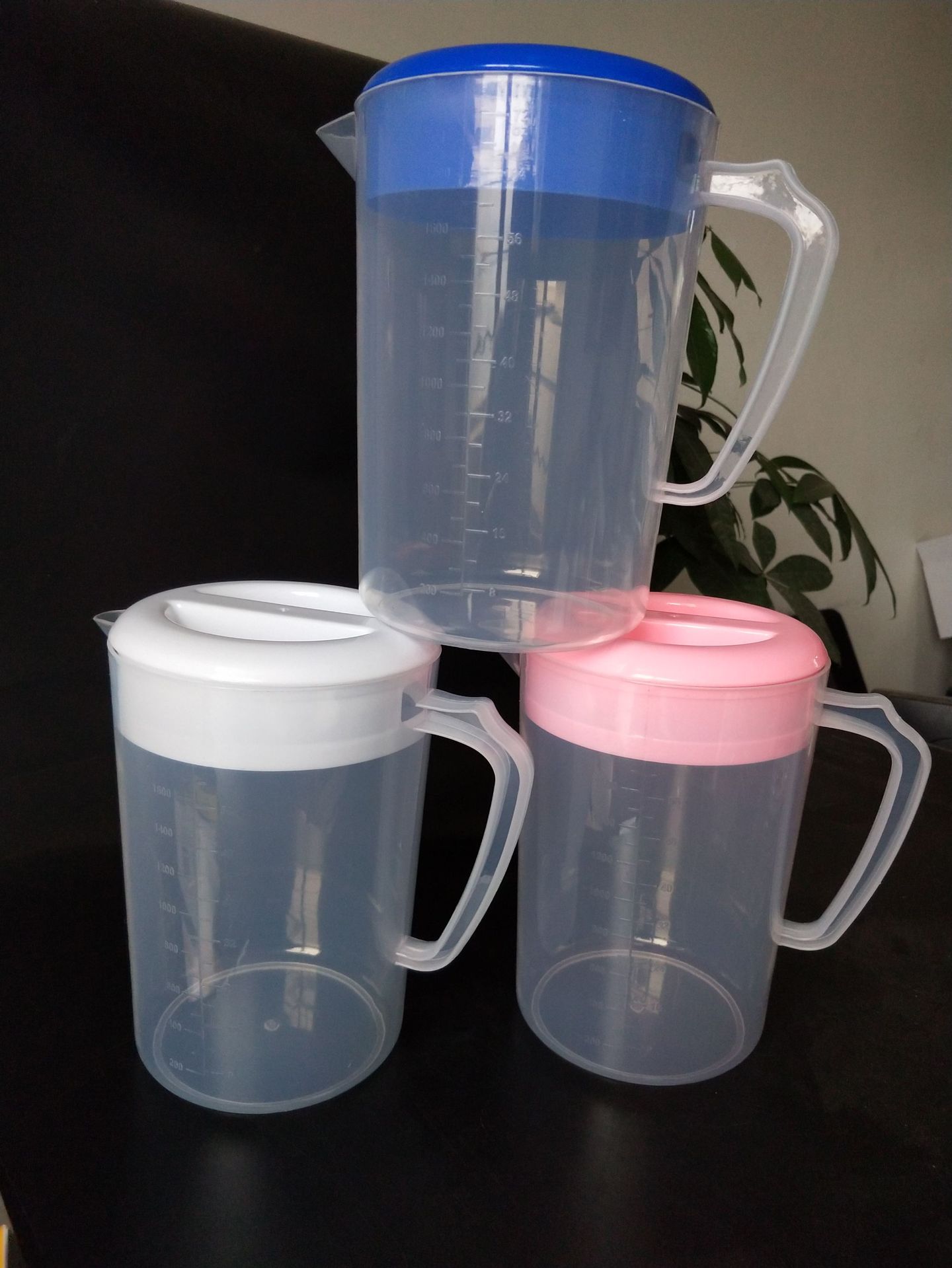 透明带刻度塑料耐高温凉水杯pp冷水壶ktv饮料壶