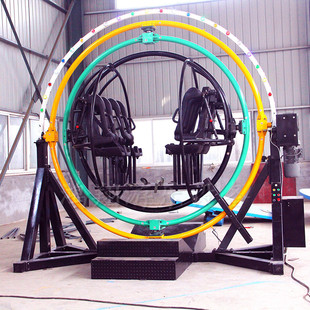 三维太空环批发 全方位旋转太空环 广场游乐设备 儿童游乐设备