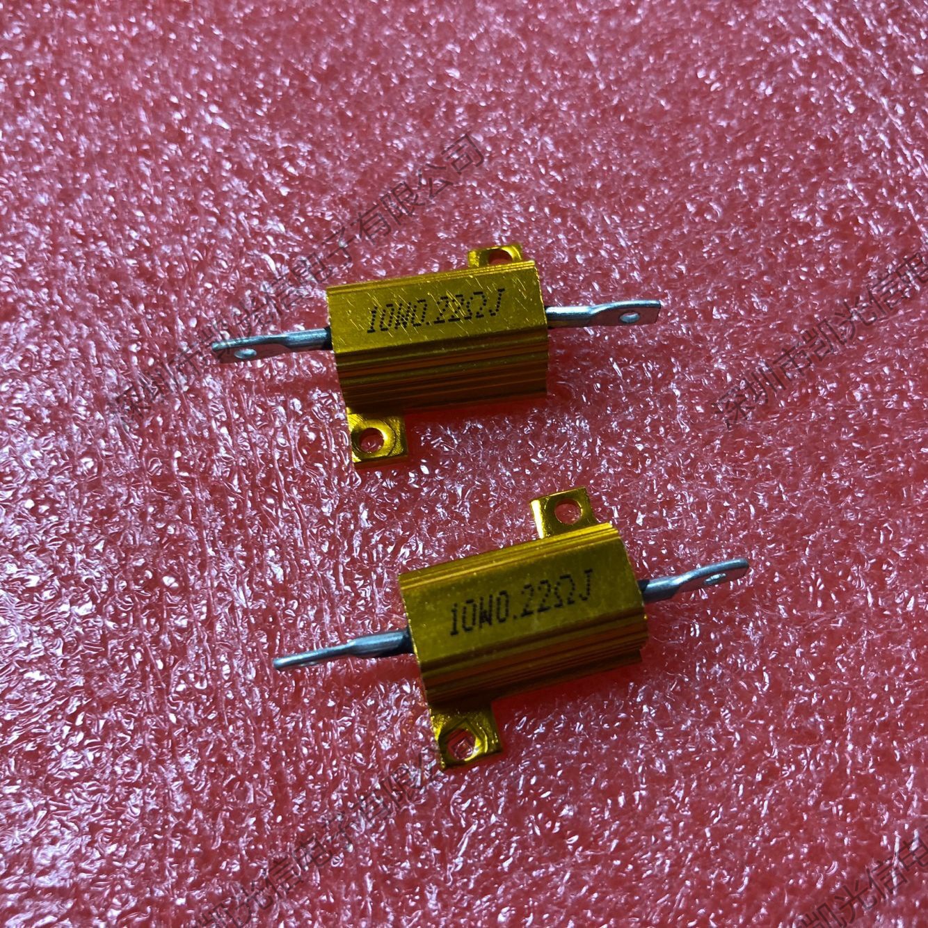 黄金铝壳电阻 rx24 10w0.22欧 10wr22j 0.22Ωj 功率金属汽车电阻