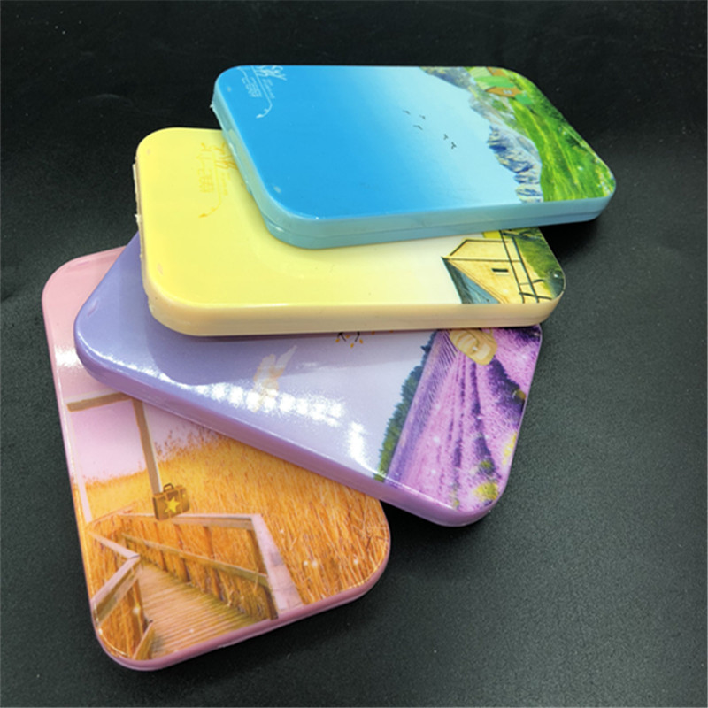 供应批发卡通镜子 化妆折叠镜梳 赠品方形小镜子2元店批发货源