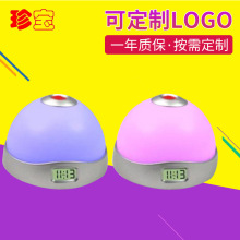 供应星月投影钟 LED七彩变换闹钟 创意数字广告促销礼品钟