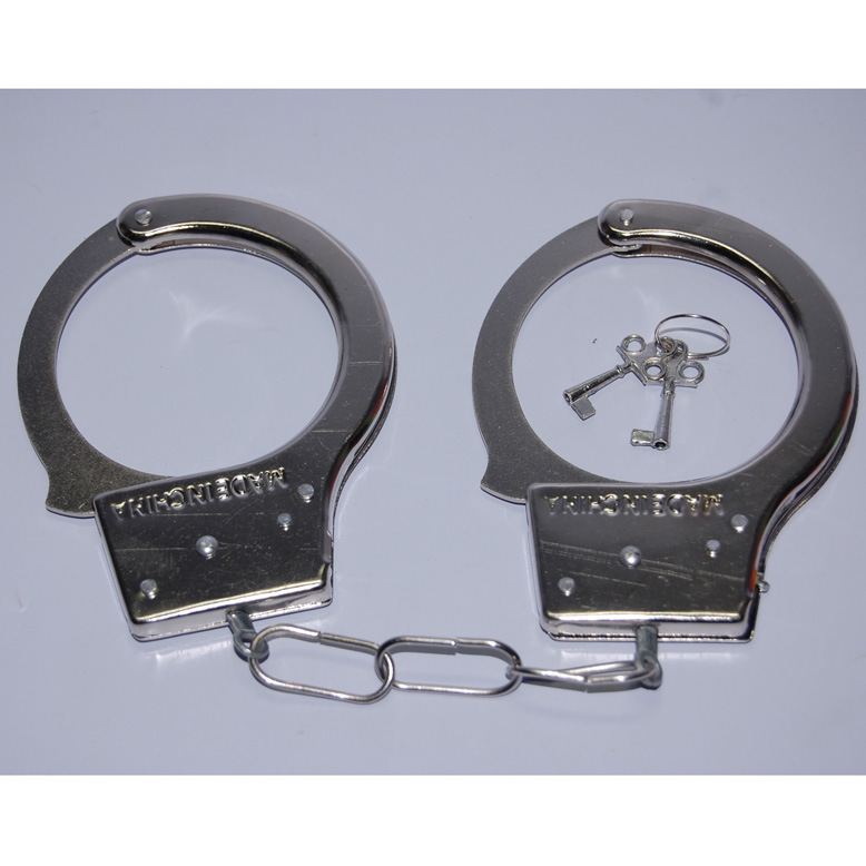 儿童模型玩具军事模型合金玩具手铐合金手铐警察套装警察工具